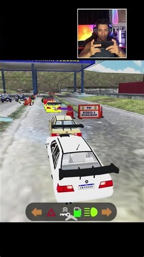 What color car gets past the Federal Highway Police (PRF) in the "lowered cars" category?