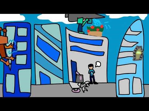 Robot futuristic theme calming music background- good for studying