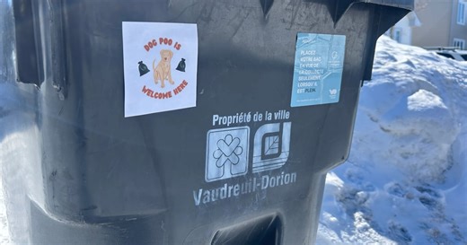Montreal woman creates stickers to prevent unwanted dog poop in garbage bins