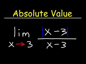 Evaluating The Limits of Absolute Value Functions Graphically