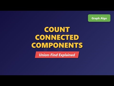 Number of Connected Components - Union Find (DSU) Algorithm Explained