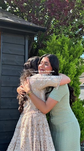 Celebrating Girlhood: A Bride's First Look with Her Bestie