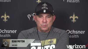 Sean Payton talks practicing outdoors, defensive pass rush this week at Saints training camp