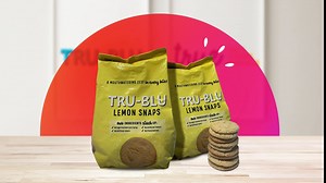 TRU BLU Lemon Snap Cookies, No artificial ingredients, No High Fructose Corn Syrup, Made in the USA, 9 Ounce (Pack of 6)