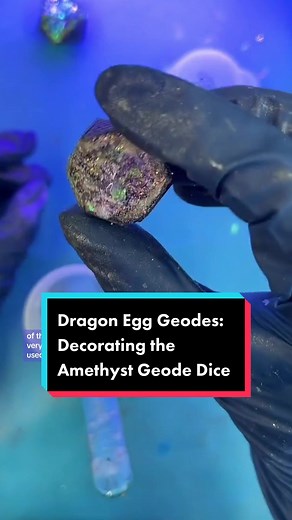 Decorating the Amethyst Geode Dice: A Dragon Egg Geodes Tutorial
