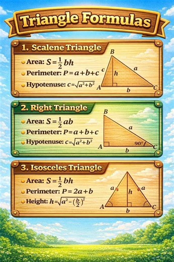 Triangle formulas