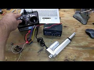 How to operate a linear actuator with radio control PWM signal and an ESC.