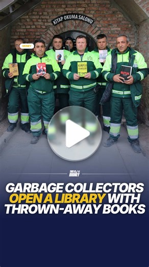 French Bin Workers Create Community Library from Discards
