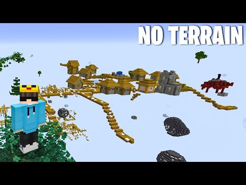 Can You Beat MINECRAFT NO TERRAIN with OP CHESTS?!