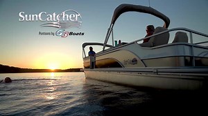 SunCatcher Select 324 SE by G3 Boats - jumping into this work week with a splash! #suncatcherpontoons #g3boats #g3life #pontoon | SunCatcher Pontoons