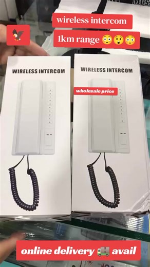 Wireless intercom 1km range 1000 meter WOW 😮😳😮#wirelesss #intercom #searchinsightcreators #wholesale #walkietalkie