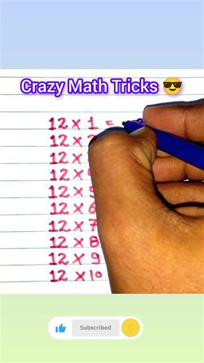 #TableOf12 #MultiplicationFacts #MathEducation #TimesTables #MathHelp #LearnMath #MathSkills #12Time