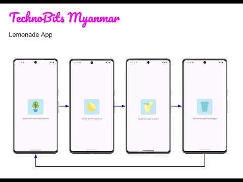 #36 Lemonade App (Kotlin/XML) #burmese #myanmar #app_development #android