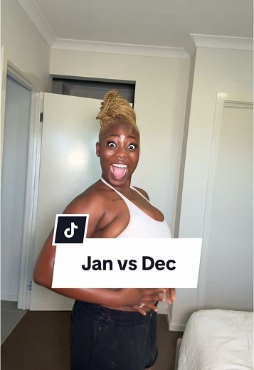 January Vs December 🥹🫶🏾