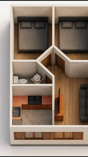 348K views · 3.3K reactions |  Modern 3D Small House Design!...