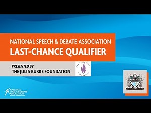 NSDA Last-Chance Qualifier 2025 - Awards Stream