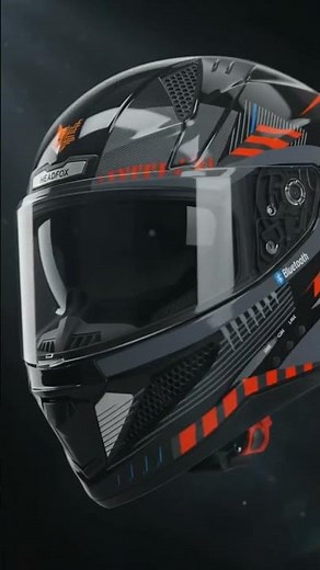 HeadFox Track Smart Bluetooth Helmet | ISI Certified Full Face Bike Helmet