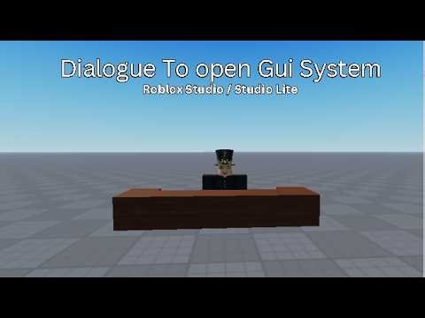 How to make Gui with Dialogue System in Roblox Studio / Studio lite