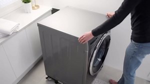 Washing Machine Stand with Wheels, Adjustable Washer Dryer Base 16"–25", Heavy Duty Appliance Stand with 10 Support Feet & 4 Locking Casters for Laundry Room, Portable Washer, Refrigerator