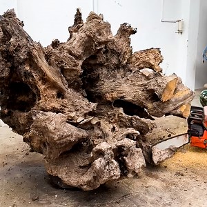 Designing The Most Unique Tea Table Set Ever Made From A Giant Old Tree Trunk | WT HD Woodworking