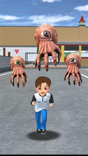 Sakura school simulator#Horror cut hand monster👹 #shortsvideo#funny#viral