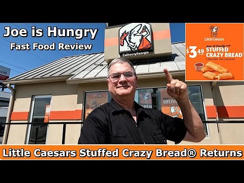 Little Caesars Stuffed Crazy Bread® Returns Review | Joe is Hungry 🍕🍕🍕