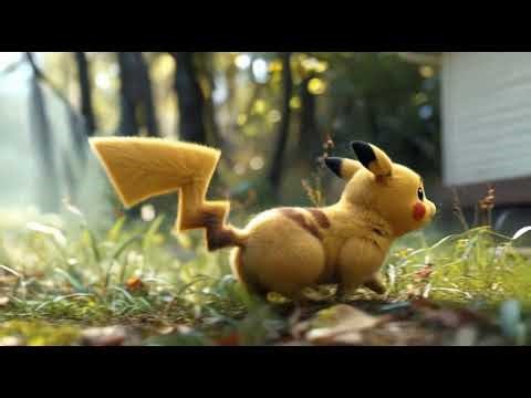 pikachu running to his owner and then blowing up