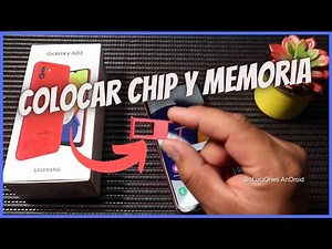 Samsung A03 Como Insertar SIM y memoria SD