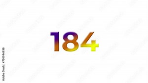 countdown 200 to 0 2d animation, motion graphics 200 to 0. two hundred to zero count down. Countdown from 0 to 200 in 0 animation. running numbers animation. Minimal style gradient numbers countdown