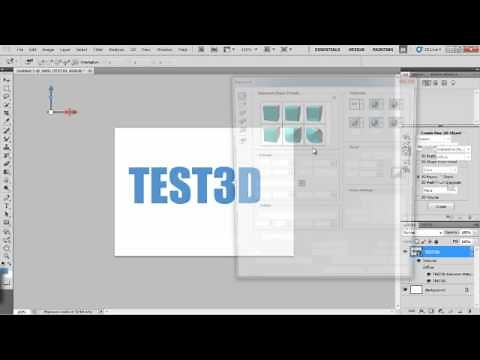 How to use Repousse 3D in Photoshop CS5