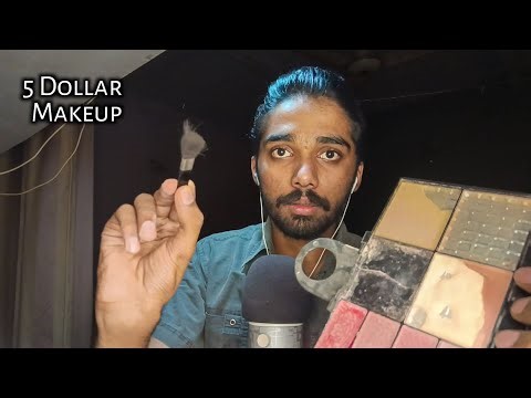 ASMR $5 Makeup, Haircut, Lashes, Scalp Oiling & Tattoo🤯(ur the perfect client!) fast & aggressive