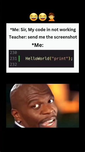 My Code is not Working 💻#coding #funny #memes #shorts @LearnComputerWithRCS