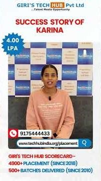 Success Story of Karina Placed with 4.00 LPA | Top IT Training & Placement Institute in Pune