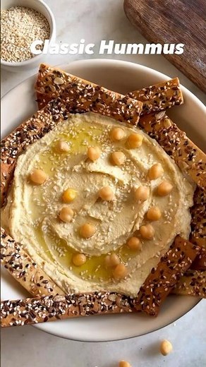 ✨Classic Hummus without Tahini✨ Recipe in the description