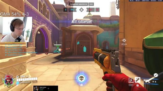 playing overwatch