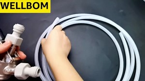 10FT Kegerator Beer Line Tubing & 1 Pair G5/8" Thread Keg Coupler Barb Connector, 3/8" OD 1/4" ID Kegerator Line CO2 Gas Line Cuttable EVA Keg Line Homebrew Beer Hose Push to Connect Fitting