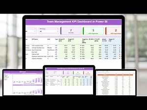 Team Management KPI Dashboard in Power BI