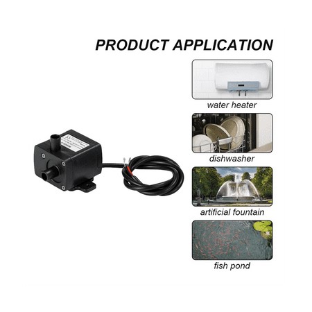 DC Water Pump 4.2W 230L/H 12V Low Noise Mini Water Cooling Submersible Pump Centrifugal Pump for Landscape Fountains - Walmart.ca