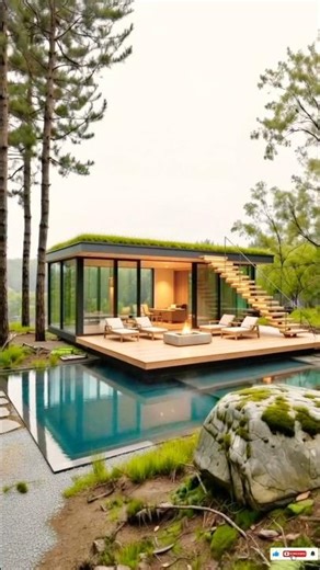 From Raw Forest to Japanese-Inspired Glass Retreat | Luxury Modern Architecture #diy #timelapse