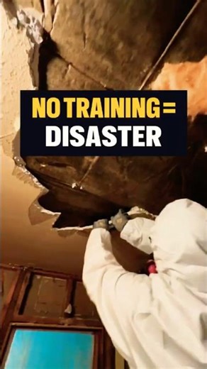 No asbestos training = disaster! #asbestos #hazmat #demolition #construction #renovation