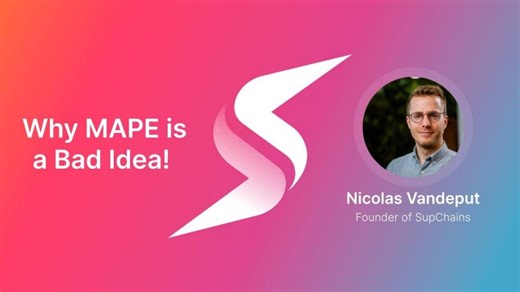 Why MAPE is the Worst Forecast KPI. | Nicolas Vandeput | 68 comments