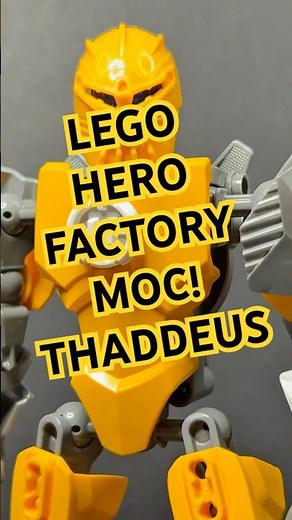 Here’s a sneak peek at one of my own original Hero Factory Characters, this is Thaddeus!