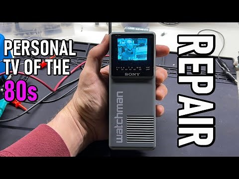 It's a tiny CRT TV, and its got issues (Sony Watchman FD-10A)