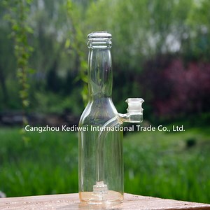 [Hot Item] Wholesale Silverfumed Glass Water Pipe Bear Rig Oil Rig with Matrix Perc