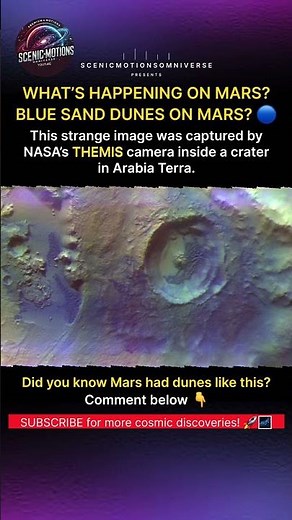 What Are These Blue Dunes on Mars? NASA THEMIS Discovery