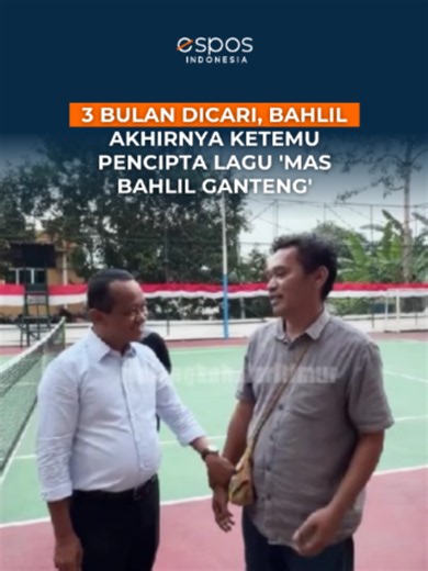 Menteri ESDM Bahlil Lahadalia akhirnya bertemu dengan sosok kreatif di balik lagu viral