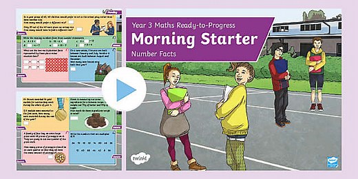 Year 3 Maths Ready-to-Progress Morning Starter: Number Facts