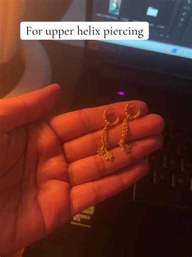 Stylish Hanging Earrings for Upper Helix Piercing