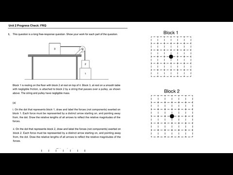 AP Physics 1 - Forces FRQ - Modified Atwood Machine