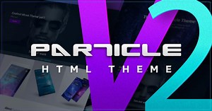 This Video Background Particles HTML Theme will blow your mind!